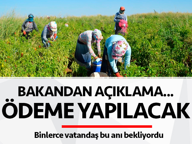 Çiftçiye destek ödemesi ne zaman ve saat kaçta yatacak