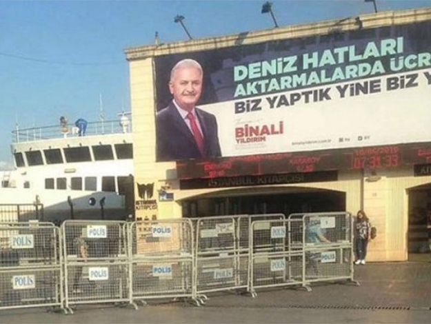 YSK Erdoğan'ın afişini kaldırdı