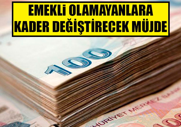 Emekli olamayanlara yaşta emeklilik fırsatı