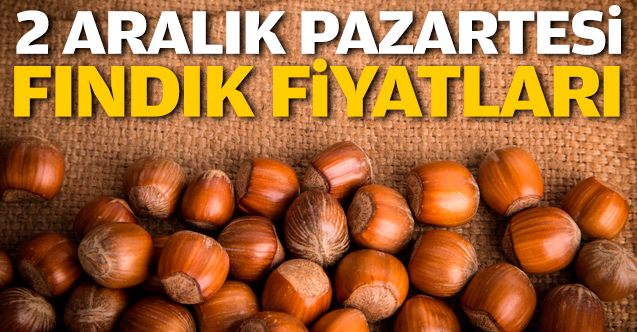 Fındık kaç lira? 2 Aralık Pazartesi fındık fiyatları