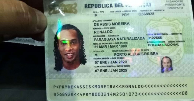 Brezilyalı eski futbolcu Ronaldinho gözaltına alındı!
