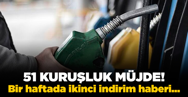 Benzin fiyatlarında bir indirim daha! 51 kuruş düşecek