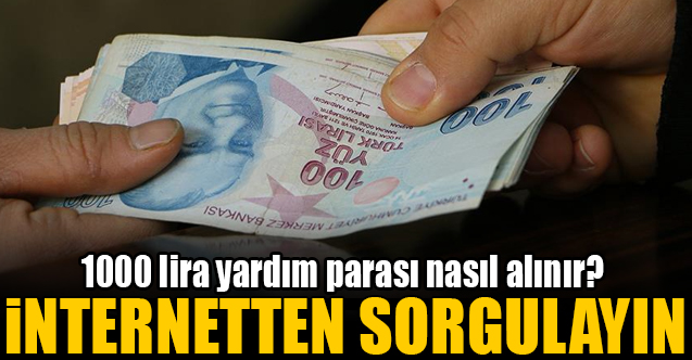 1000 lira yardım parası nasıl alınır? E-Devlet sorgulama ekranı