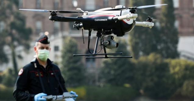 İtalya'da drone'lar hem ateş ölçüyor, hem uyarıyor