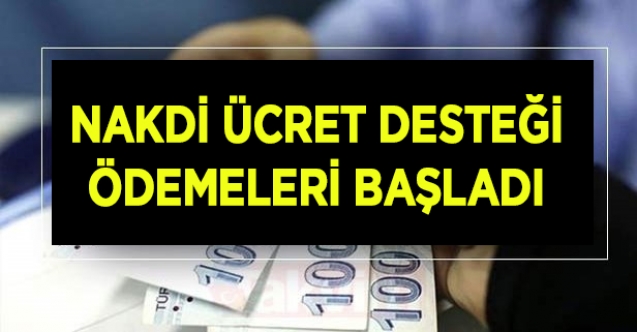 Haziran ayı nakdi ücret desteği ödemeleri başladı