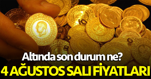 Gram altın kaç lira (TL)? 4 Ağustos Salı gram, çeyrek, yarım ve cumhuriyet altını alış ve satış fiyatları