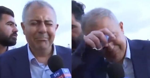 Beyrut Valisi Mervan Abbud gözyaşlarına boğuldu