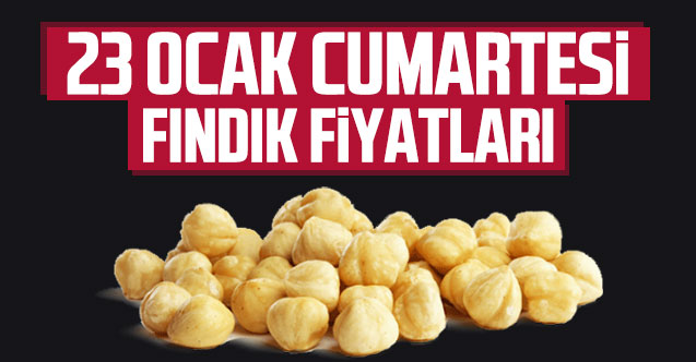 23 Ocak Cumartesi fındık fiyatları | Fındık kaç lira?