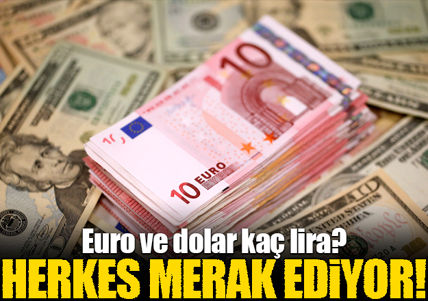 Dolar ve euro bugün kaç lira? 23 Mayıs Çarşamba alış satış fiyatı