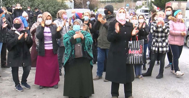 Hadımköy'de site sakinleri eylem yaptı