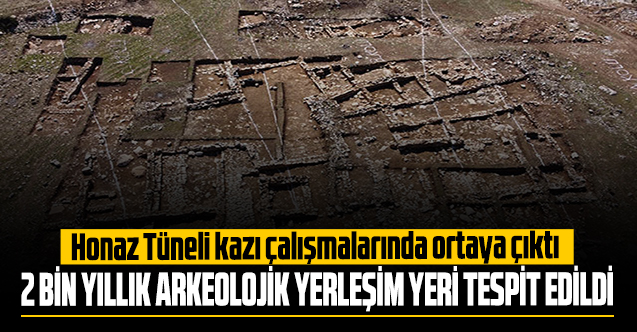 Tünel çalışmasında 2 bin yıllık yerleşim alanı tespit edildi