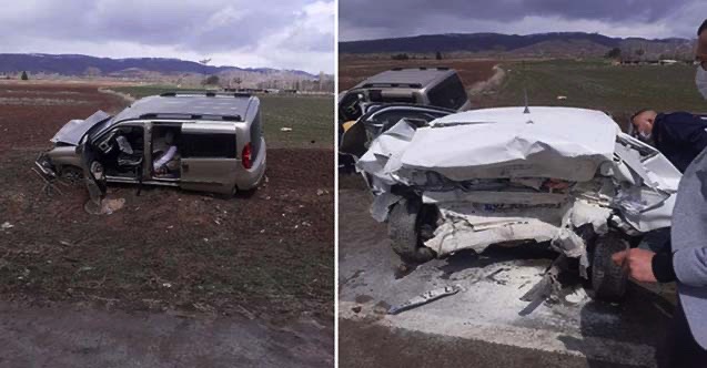 Amasya'da kontrolden çıkan araç kaza yaptı: 2'si çocuk 8 yaralı