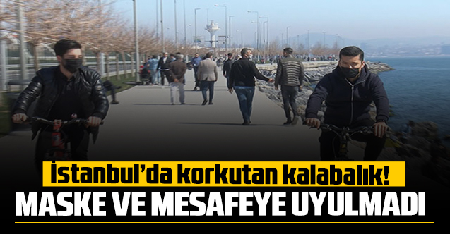 Sokağa çıkma kısıtlamasının uygulandığı İstanbul'da yoğun kalabalık
