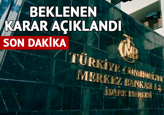 Merkez Bankası'nın faiz kararı açıklandı