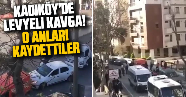 Kadıköy'de levyeli kavga! O anlar kaydedildi...