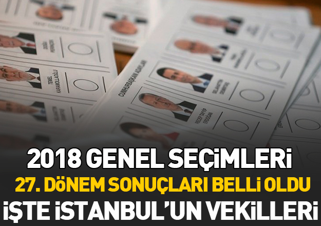 24 Haziran Seçimleri İstanbul milletvekilleri kim oldu? İsim listesi