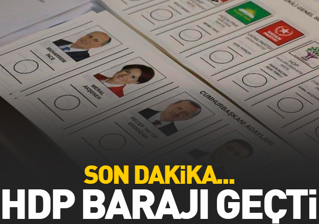 HDP barajı geçti! Yüzde kaç oy aldı?
