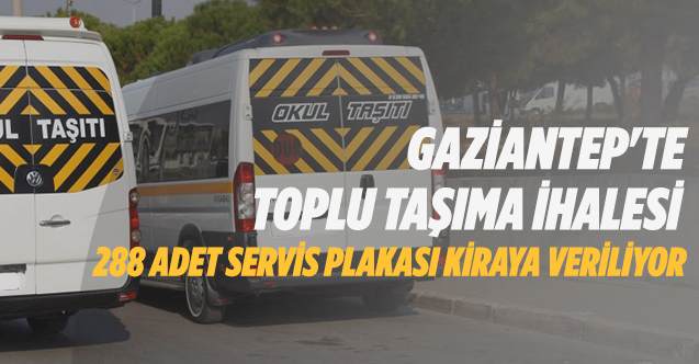 Gaziantep'te toplu taşıma ihalesi