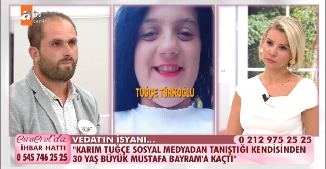 Esra Erol'da Tuğçe Türkoğlu kimdir? Bayram Er'e kaçtı! Eşi Vedat Türkoğlu onu arıyor