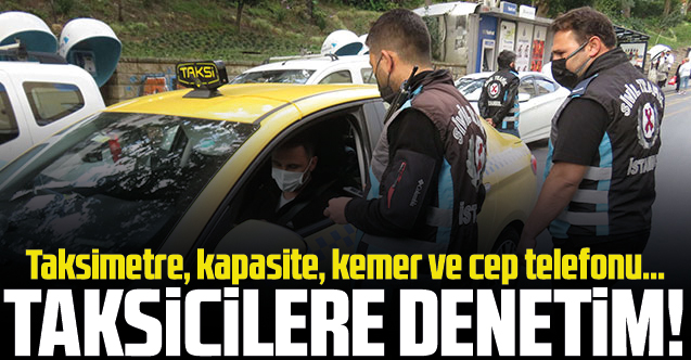 Kadıköy'de taksicilere denetim