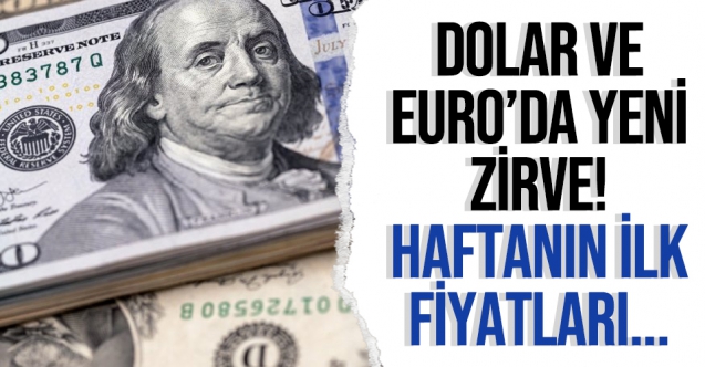 Dolar ve eurodan yeni rekor! 25 Ekim Pazartesi dolar ve euro fiyatları