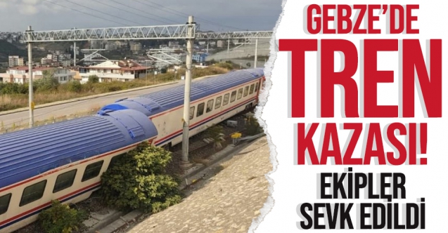 Kocaeli Gebze'de tren kazası!