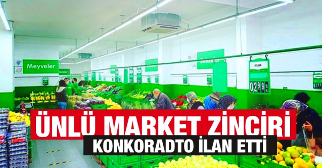 Ünlü market zinciri Tanzim Market konkordato ilan etti!