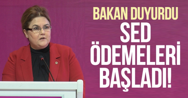 Bakan Derya Yanık: SED ödemeleri başladı