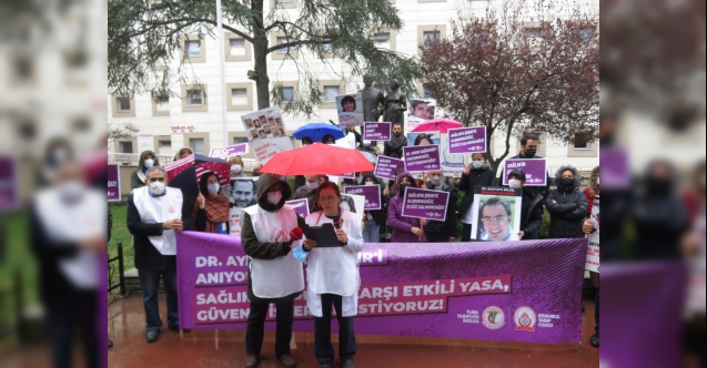 Üsküdar'da sağlık çalışanlarına yönelik şiddet protesto edildi