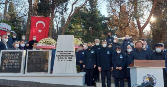 Adnan Kahveci ölümünün 29’uncu yıl dönümünde mezarı başında anıldı