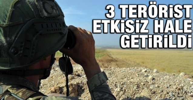 MSB: 3 PKK/YPG'li terörist etkisiz hale getirildi