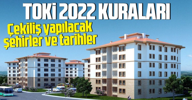 TOKİ 2022 Karaman Kırıkkale, Düzce ve Konya kura çekilişi ne zaman? Başvuru tarihleri