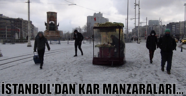 İstanbul'da kar manzaraları