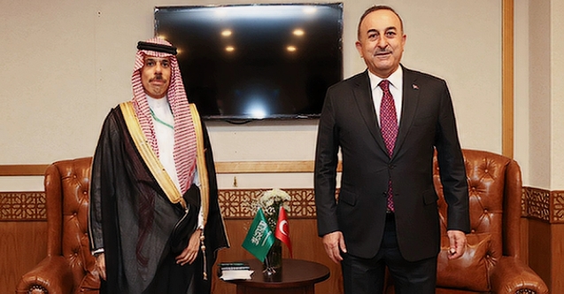 Çavuşoğlu Suudi Arabistan Dışişleri Bakanı Farhan ile görüştü