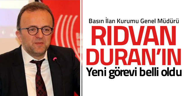 Rıdvan Duran Aile ve Sosyal Politikalar Bakan Yardımcılığı'na atandı