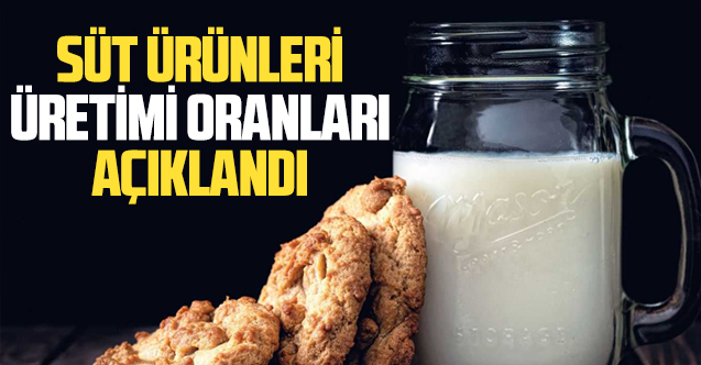 Süt ürünleri üretimi oranları açıklandı