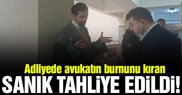 Bakırköy Adliyesi'nde avukatın burnunu kıran sanık tahliye edildi