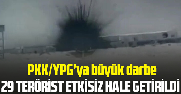 MSB: PKK/YPG'li 29 terörist etkisiz hale getirildi