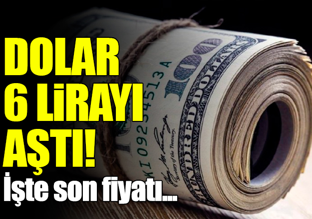 Dolar 6 lirayı aştı! 10 Ağustos cuma dolar alış ve satış fiyatları