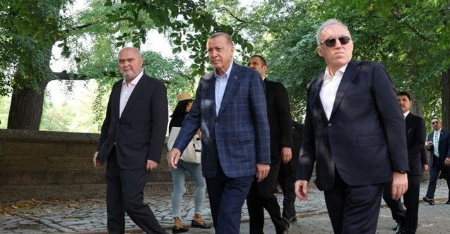 Cumhurbaşkanı Erdoğan'dan Central Park'ta yürüyüş