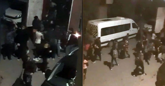 Gaziosmanpaşa'da kamyon kasasından sokağa dağılan 120 kaçak göçmen yakalandı