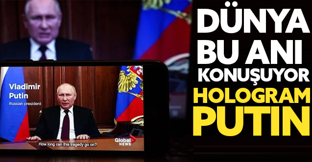 Ukrayna'dan flaş Vladimir Putin iddiası: Sağlığı kötü, görüntüdeki hologram