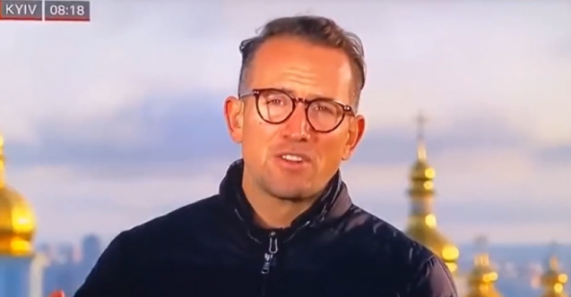 Hugo Bachega, BBC canlı yayınında Kiev'de patlamalara tanıklık etti