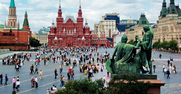 Moskova'da devlet kurumları için tatbikat