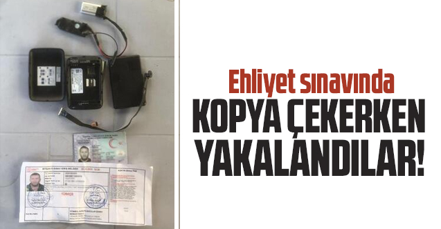 Bağcılar'da ehliyet sınavında kopya çekmek isteyen 2 şüpheli yakalandı