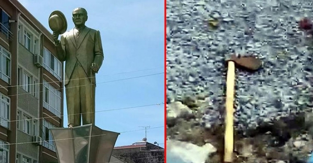 Avcılar'da Atatürk Anıtı'na hain saldırı