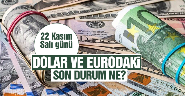 22 Kasım 2022 Salı dolar ve euro ne kadar? Alış ve satış fiyatları