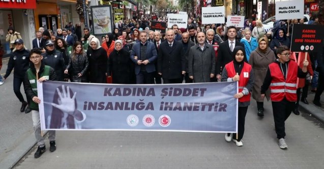 Gaziosmanpaşa'da şiddete karşı yürüyüş yaptılar