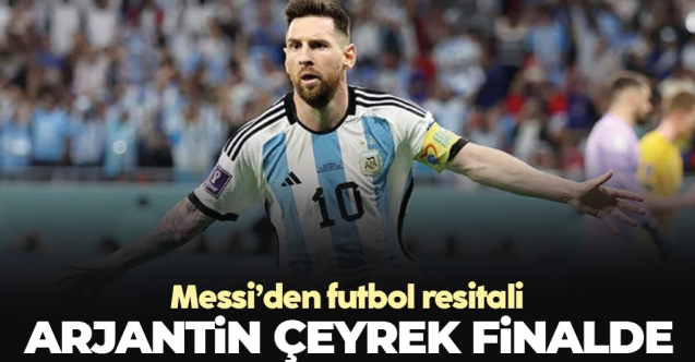Messi Arjantin'i Dünya Kupasın'da çeyrek finale taşıdı