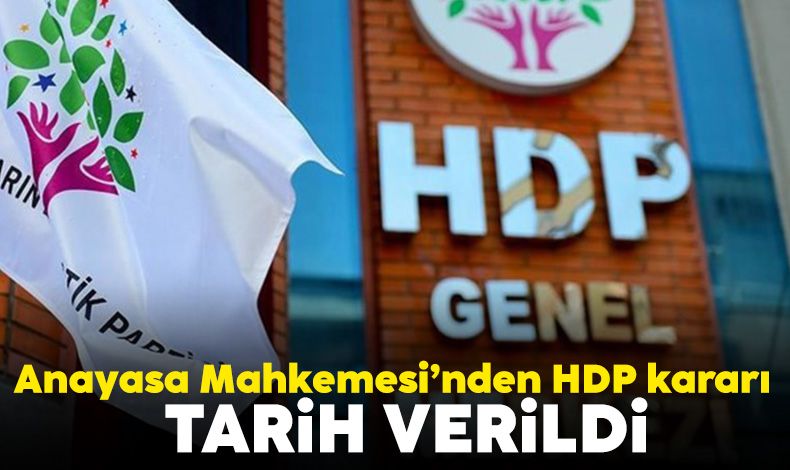 AYM, HDP kararı için tarih verdi!
